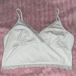 SHEIN white camo tank top/ crop top